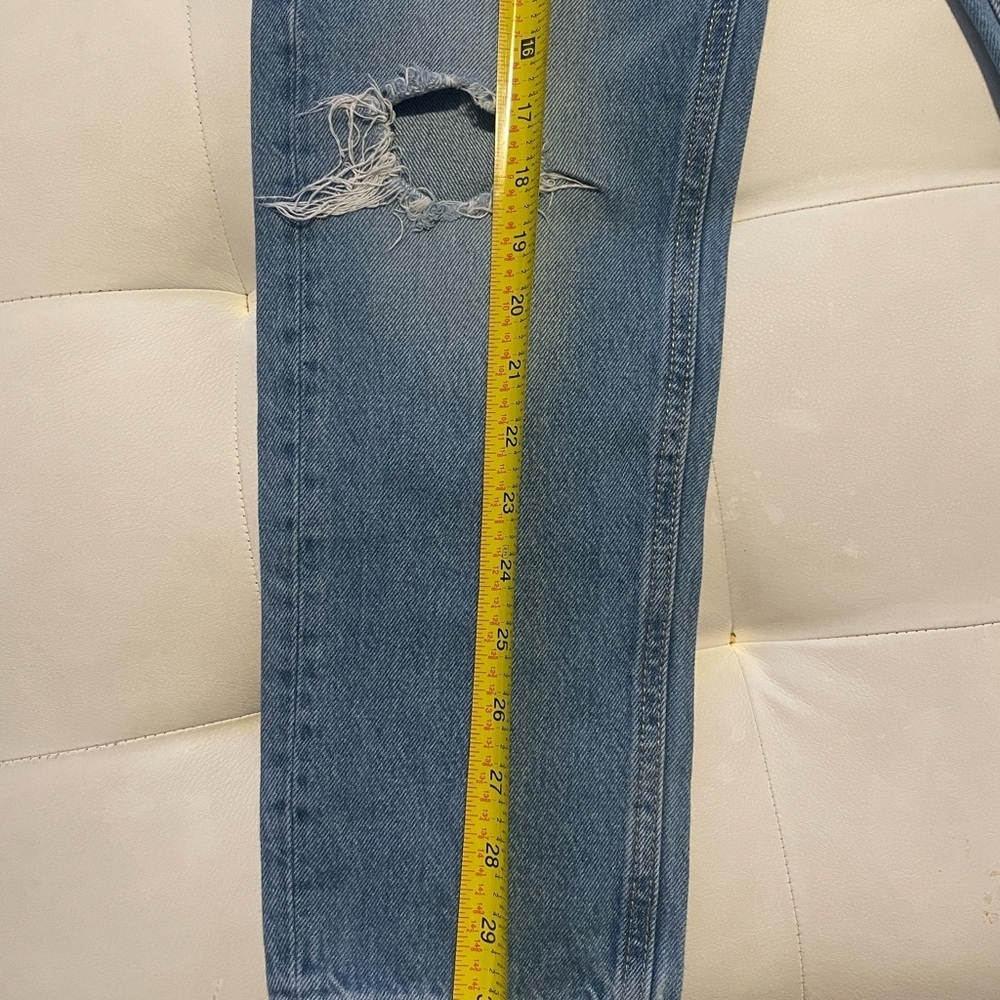 Zara girls Distressed Blue Denim Jeans - Picture 6 of 7